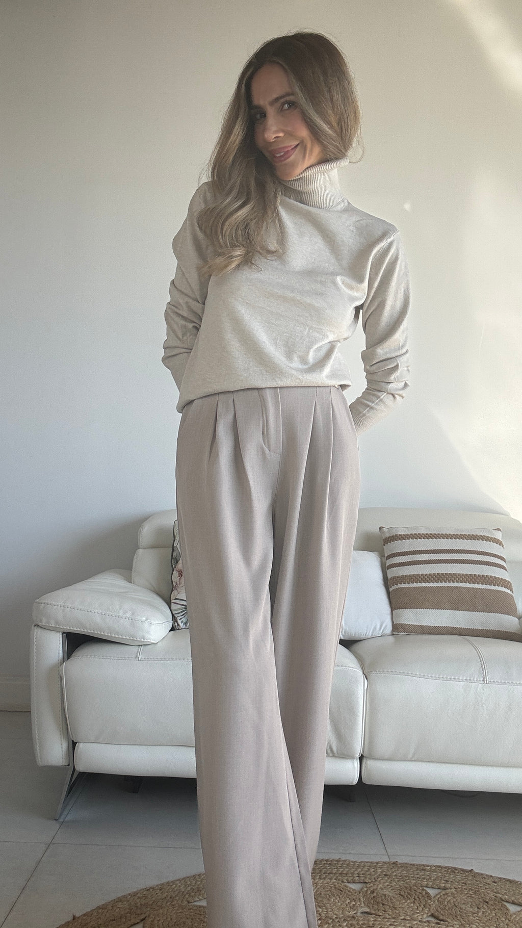 Jersey cuello alto básico