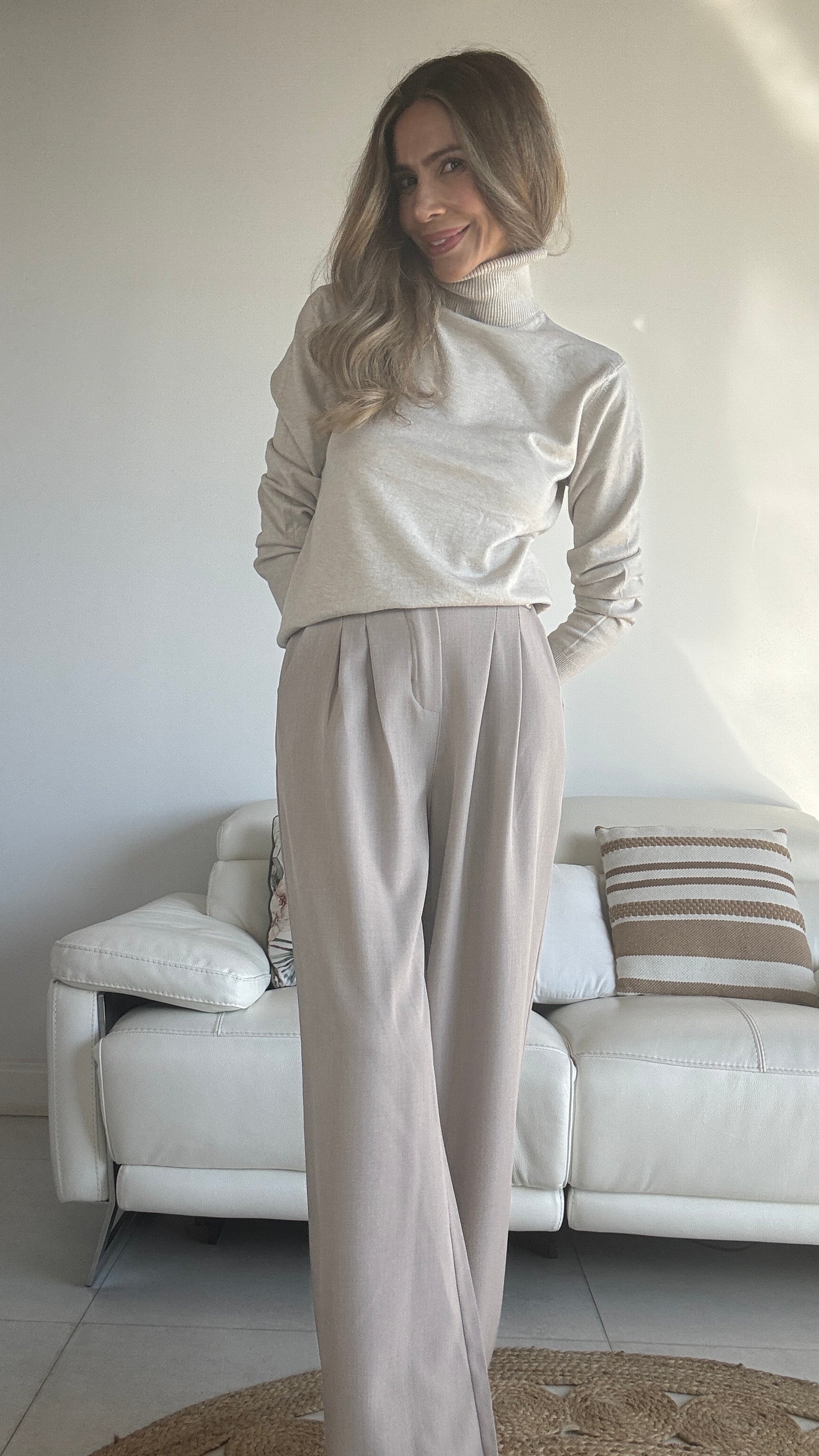 Jersey cuello alto básico