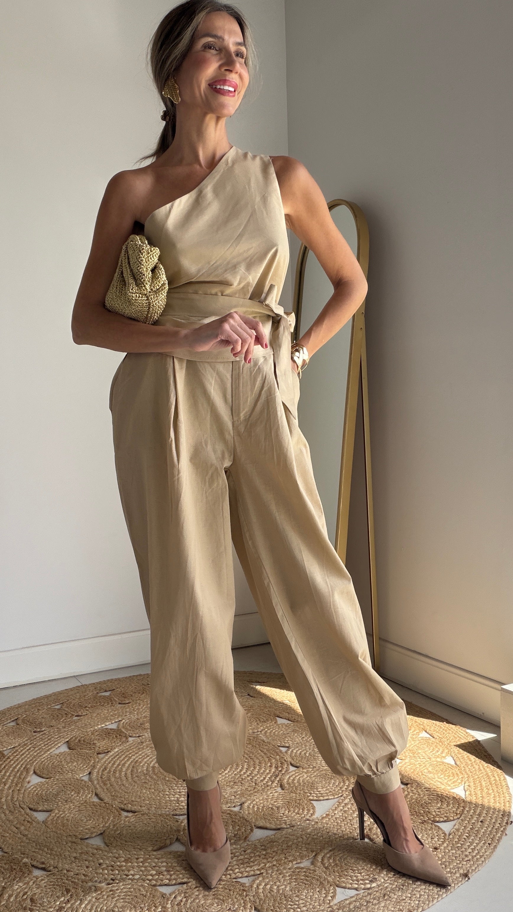 Conjunto Lino asimétrico