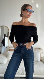 Pantalón vaquero tachuelas
