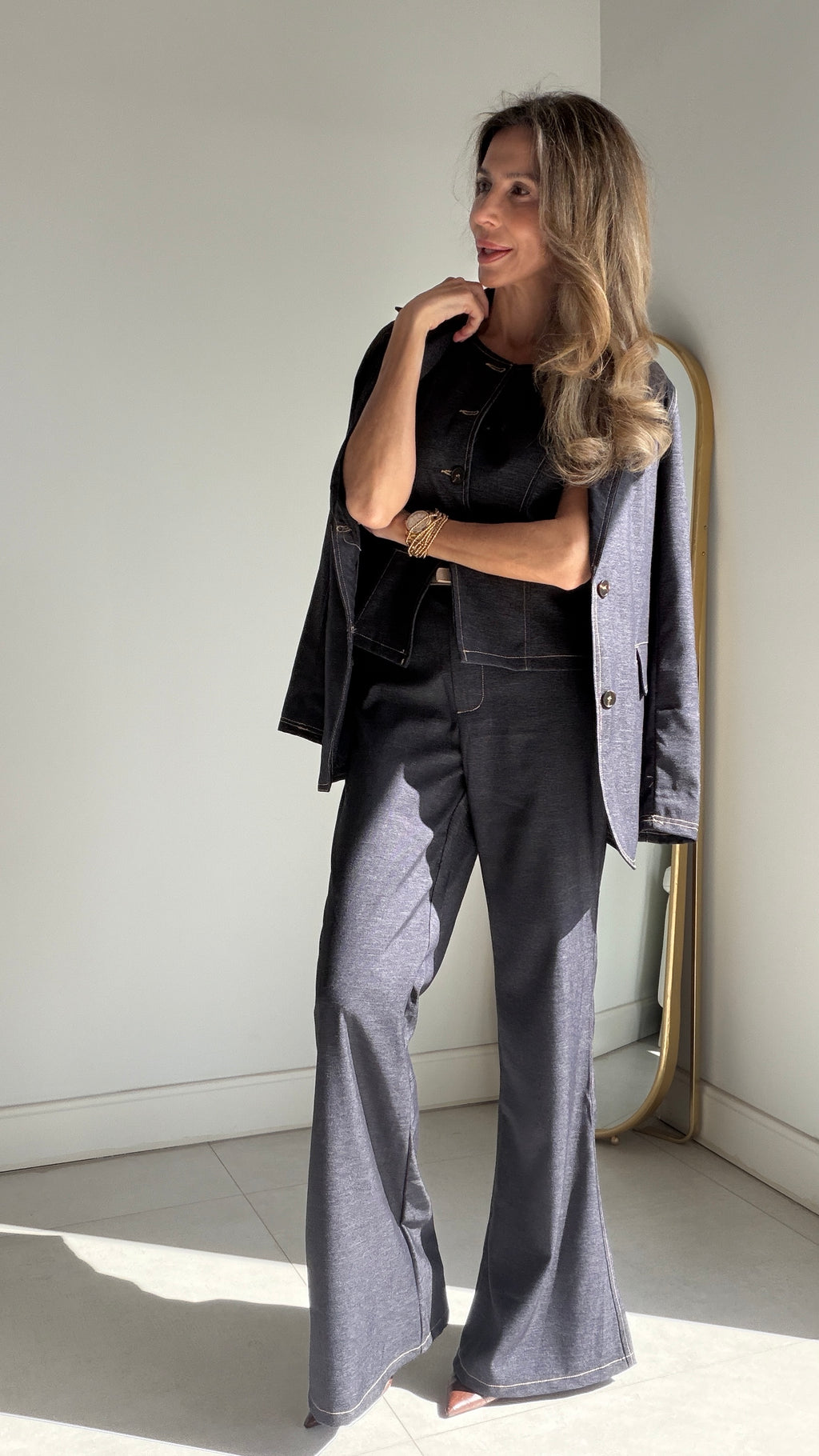 Traje 3 piezas Denim