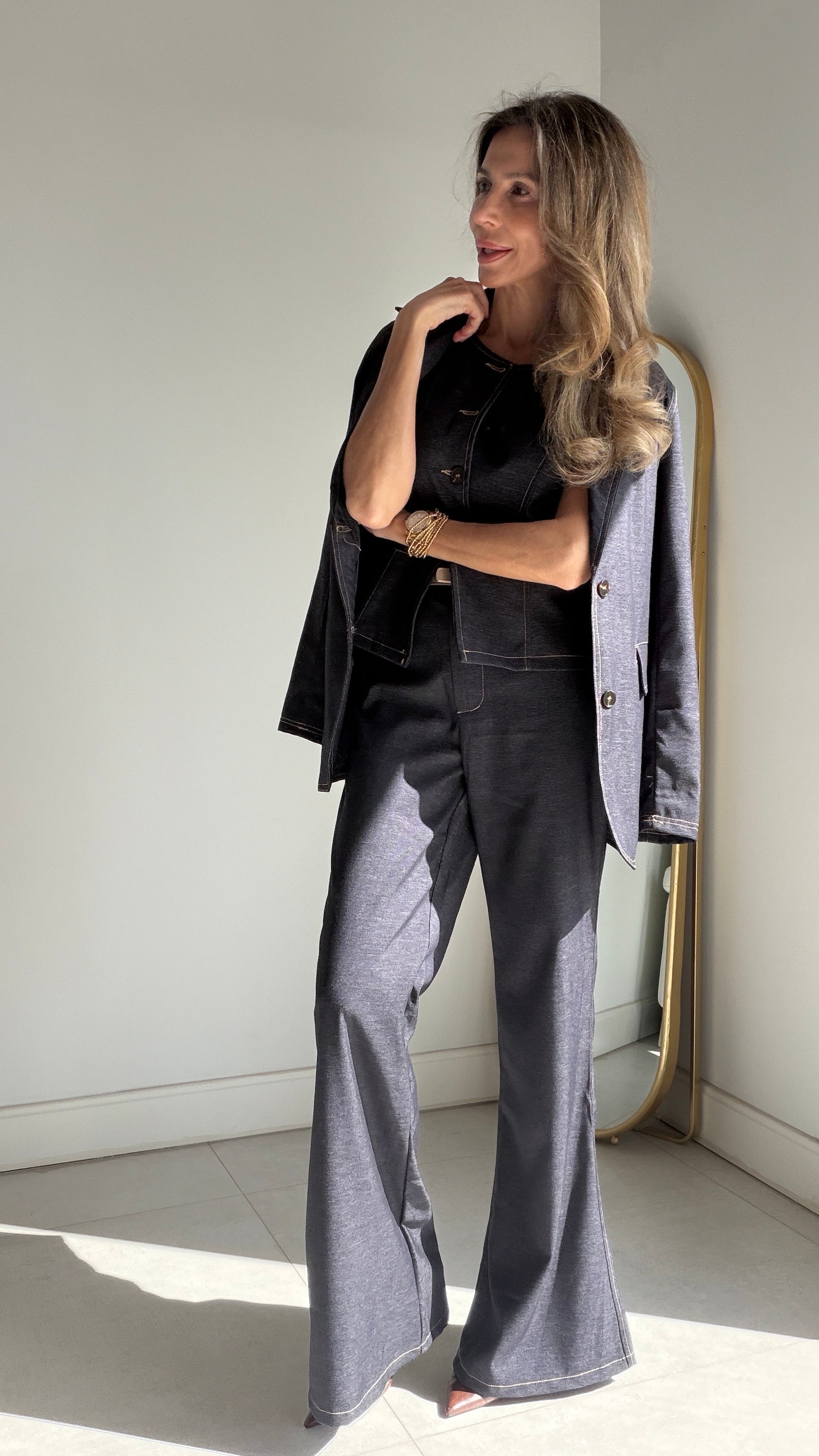 Traje 3 piezas Denim