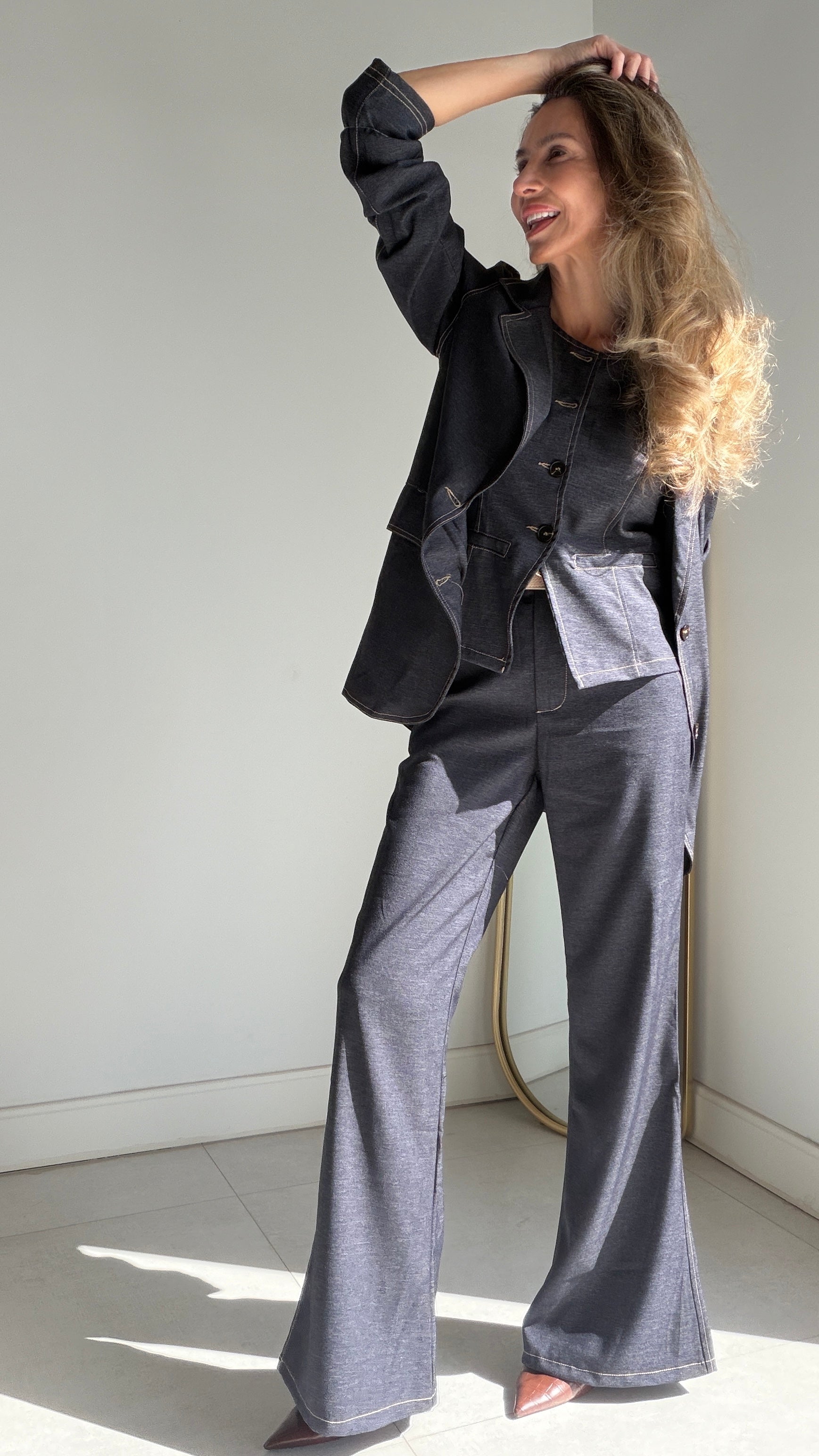 Traje 3 piezas Denim