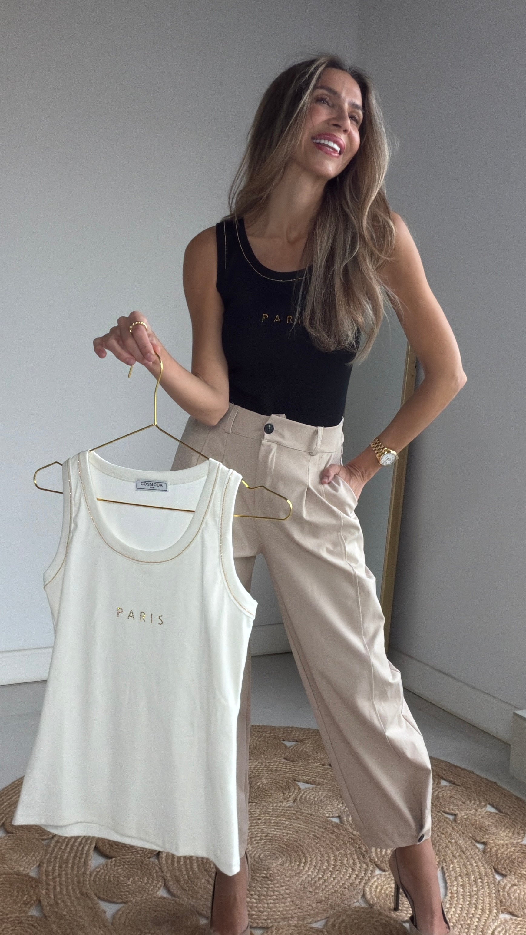 Camiseta Paris negra