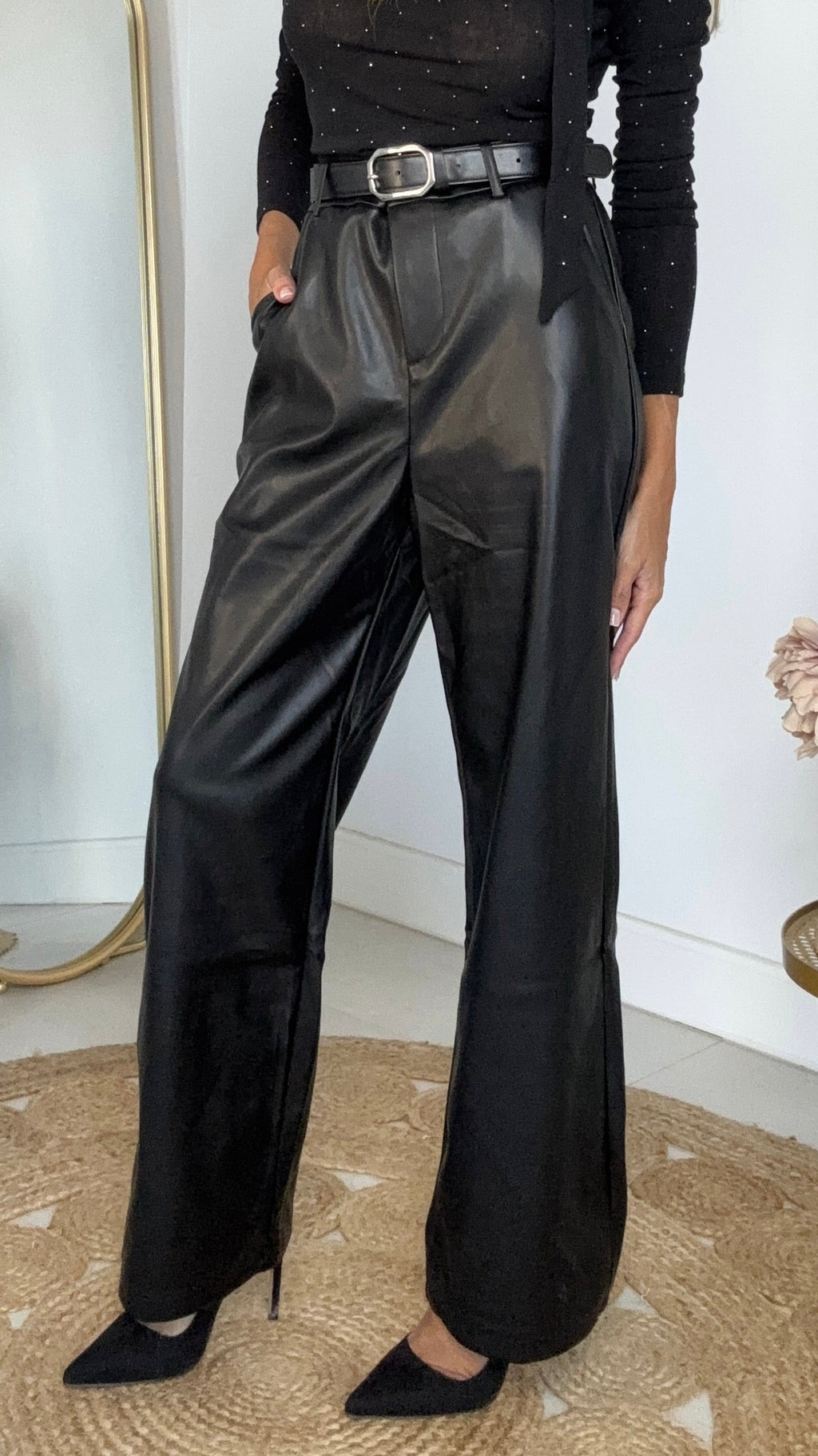 Pantalón Polipiel marrón