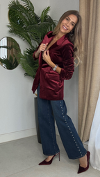 Pantalón vaquero tachuelas