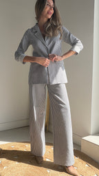 Traje chaqueta rayas