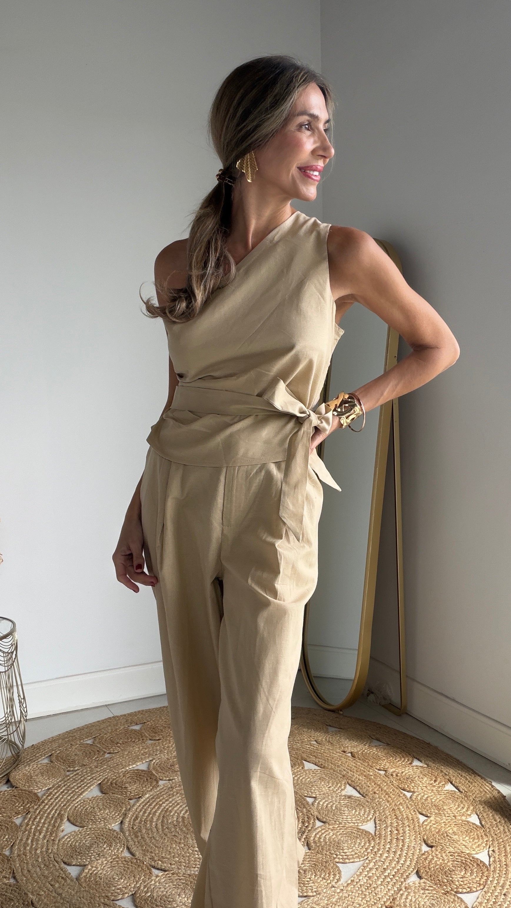 Conjunto Lino asimétrico