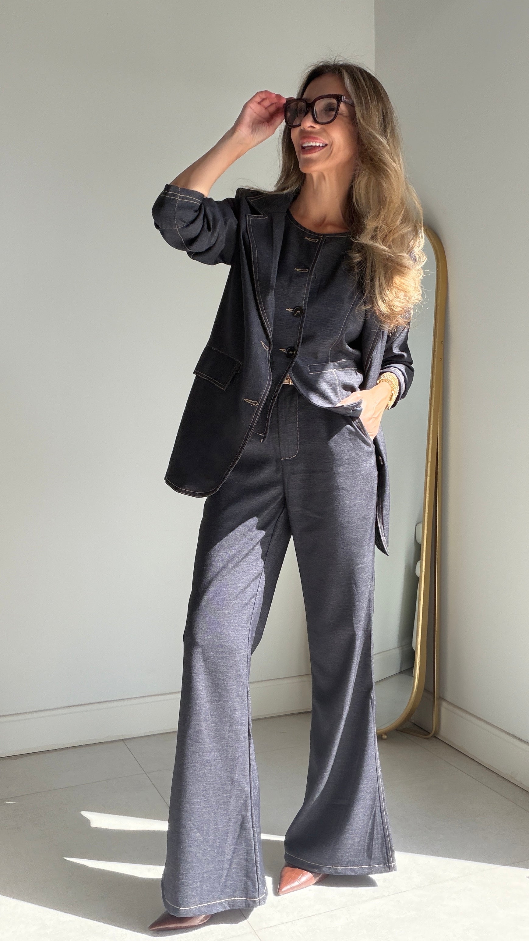 Traje 3 piezas Denim