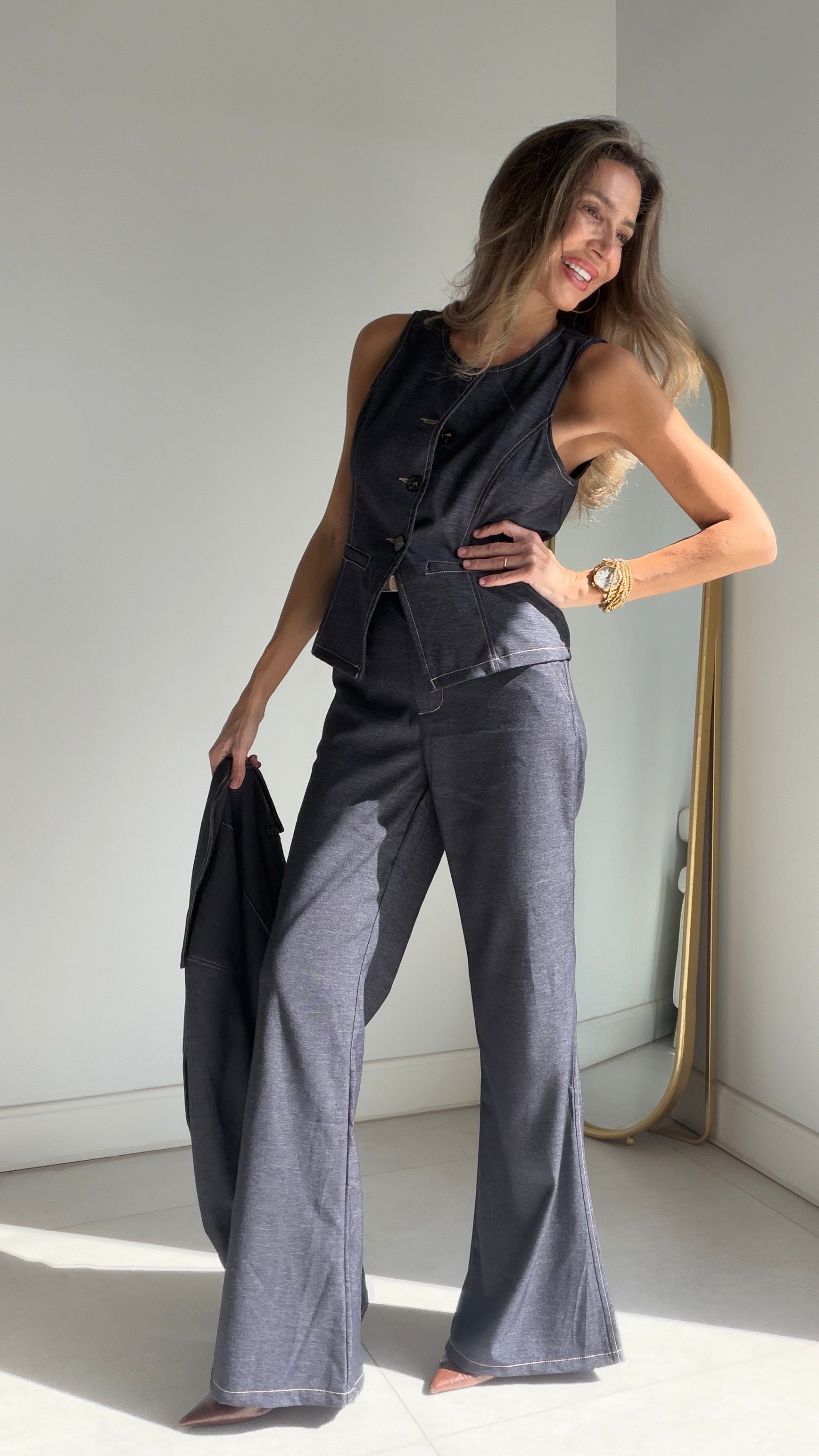 Traje 3 piezas Denim