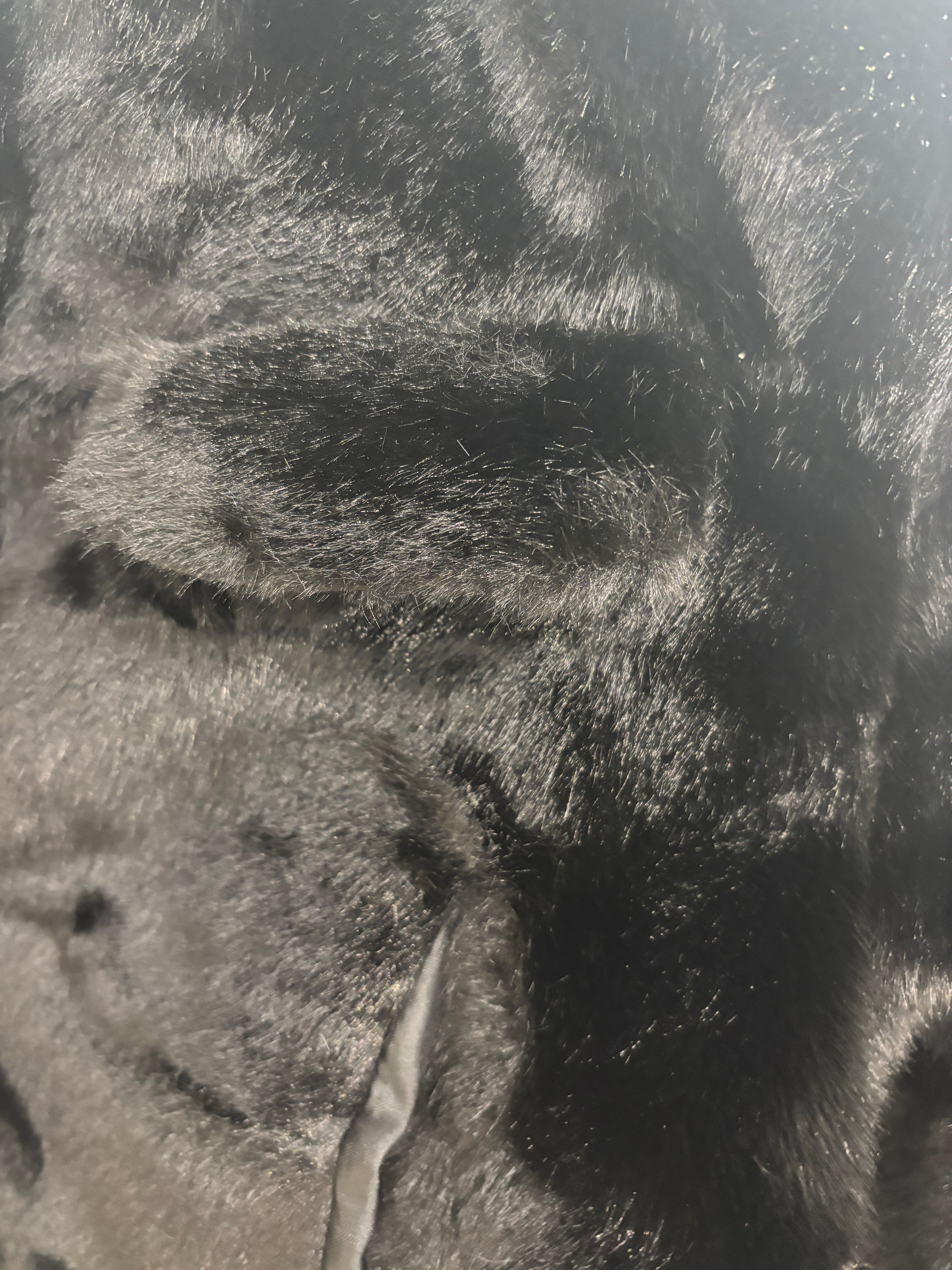 Chaqueta de pelo crop top