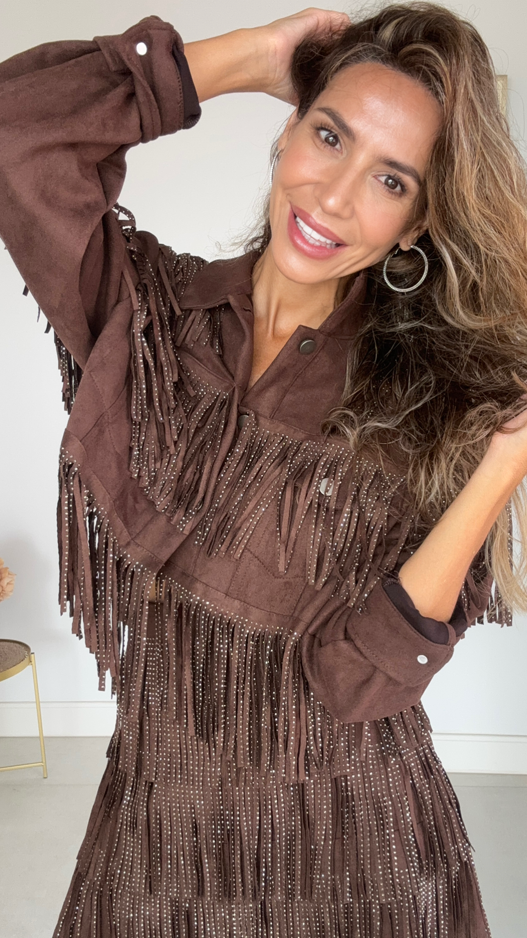 Chaqueta de  Flecos Colección Shine