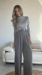 Jersey cuello alto básico