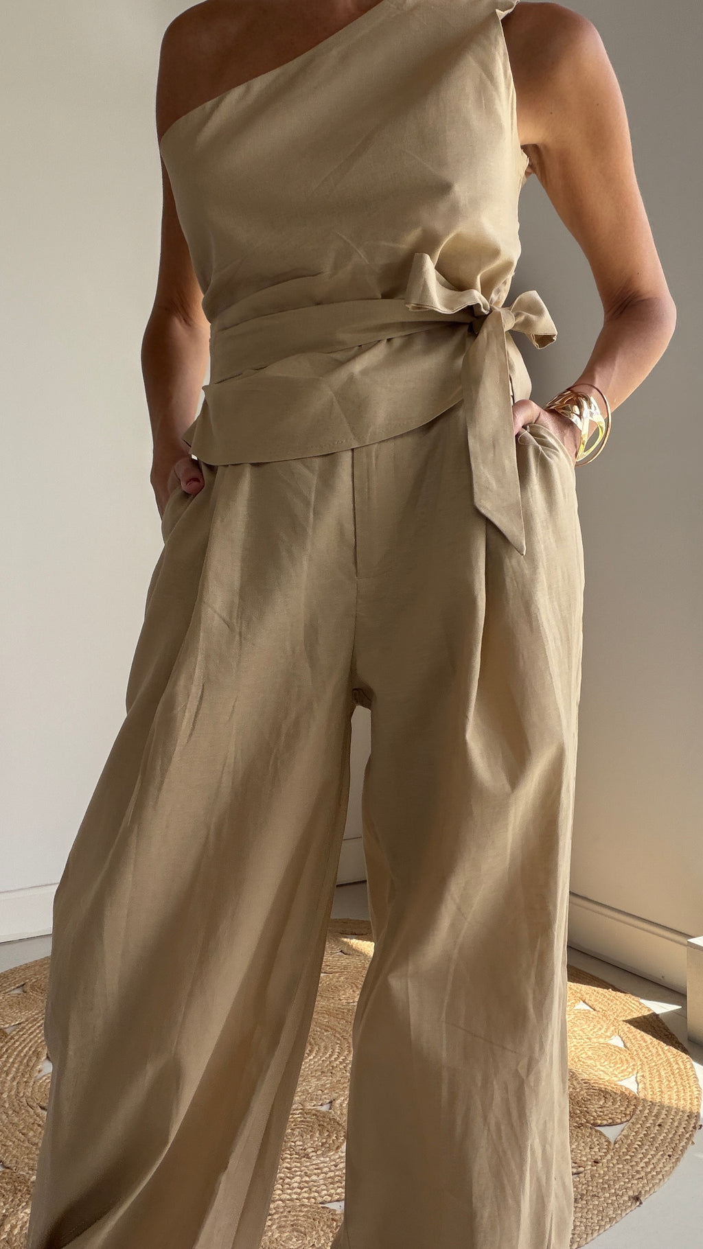 Conjunto Lino asimétrico