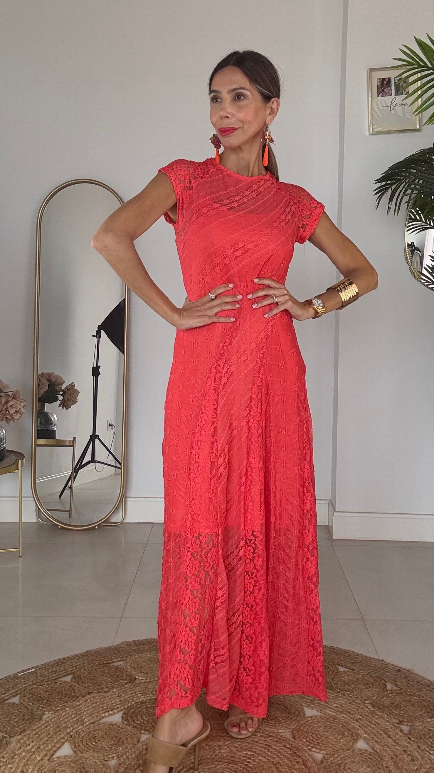 Vestido Rojo Coral