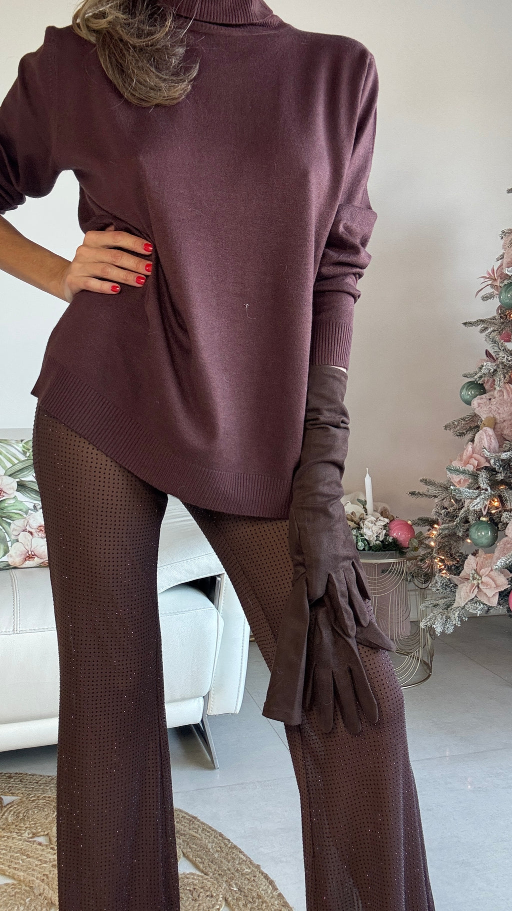 Pantalón tul con brillo