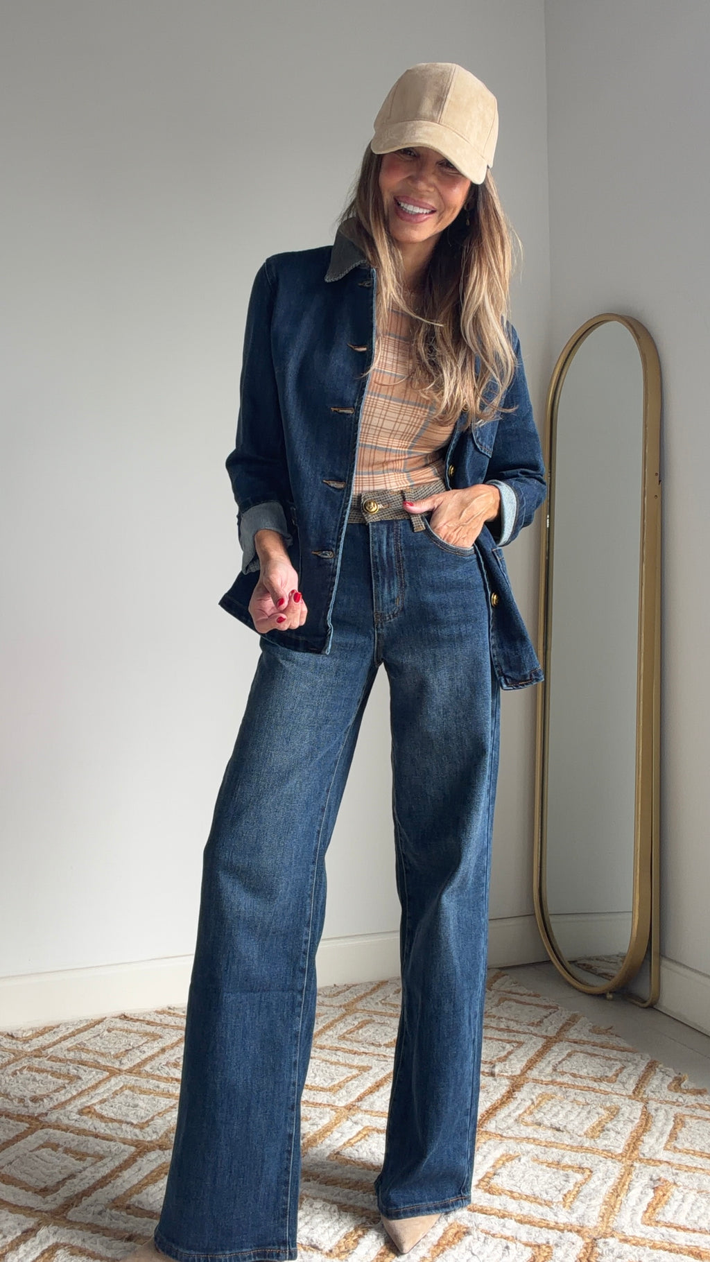 Pantalón vaquero Tartán