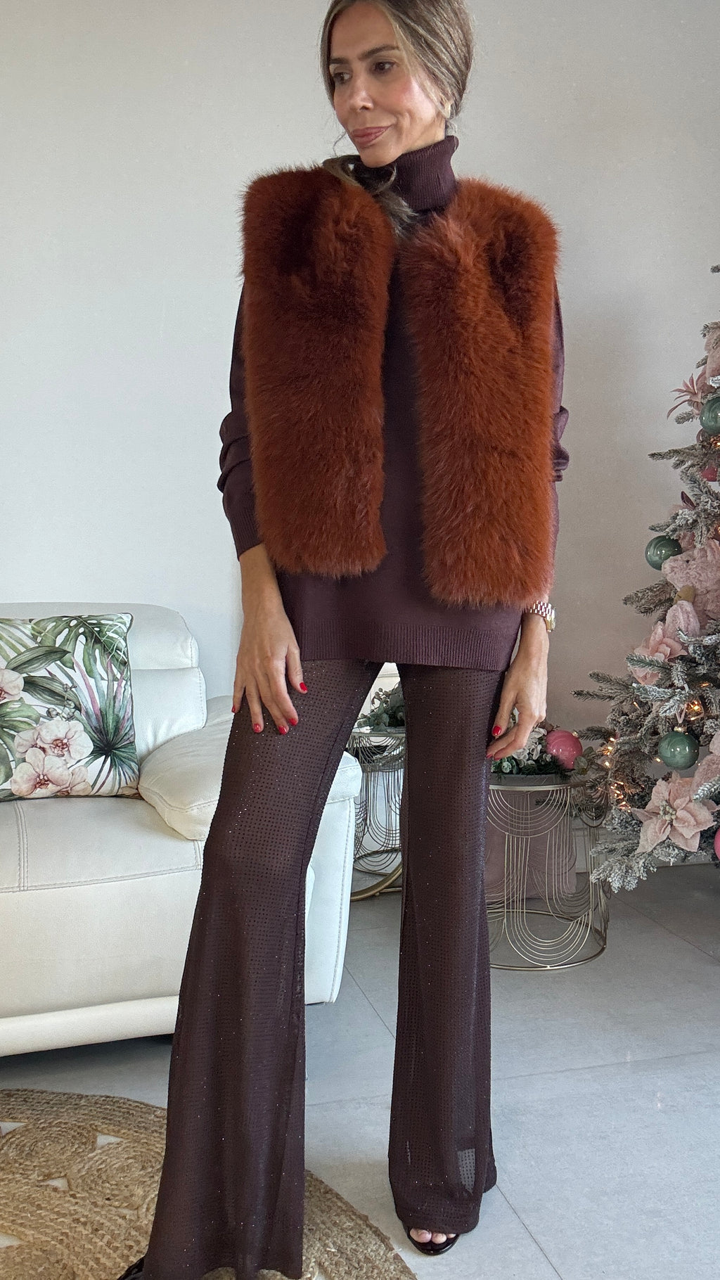 Pantalón tul con brillo