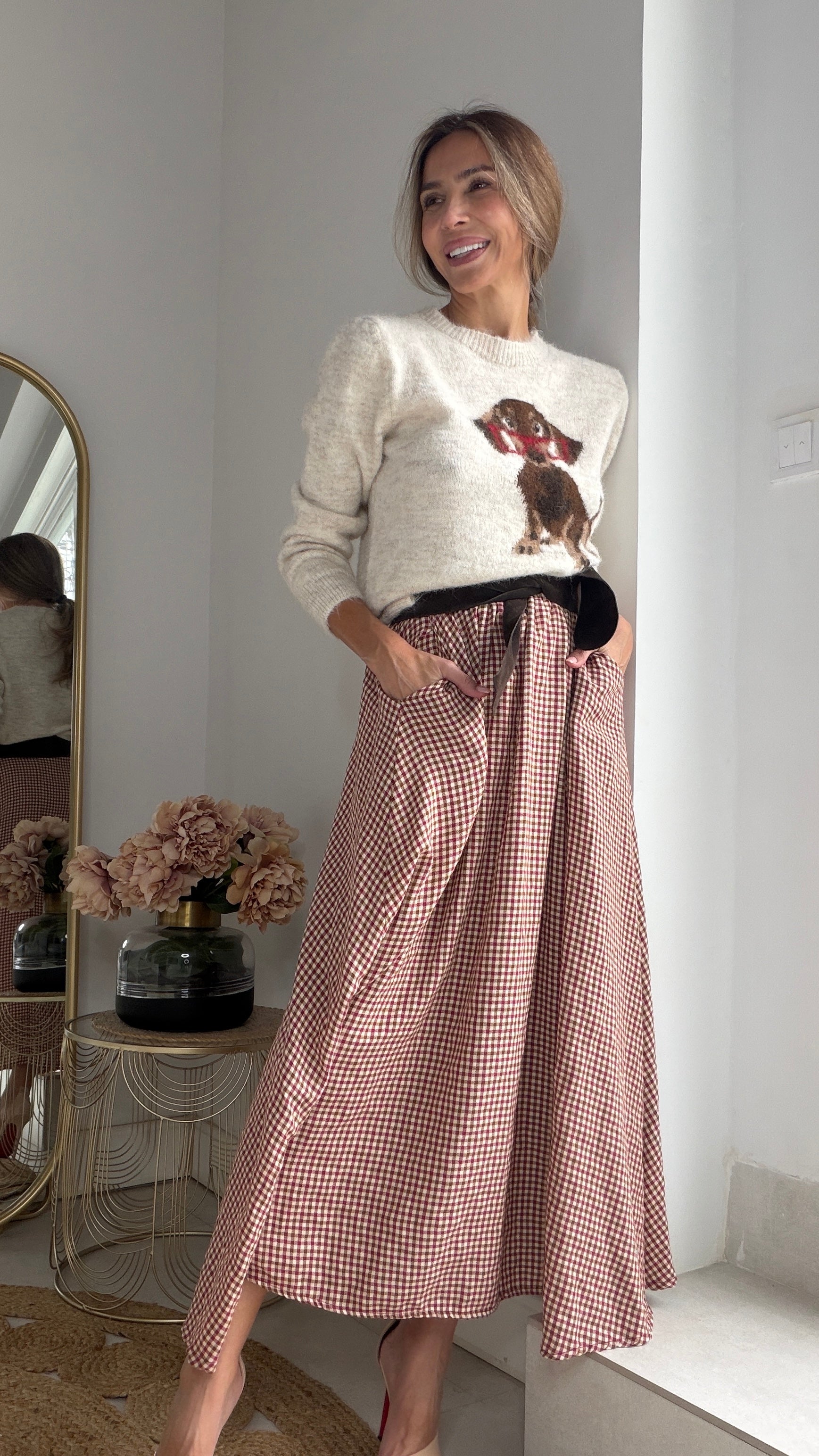 Falda vichy