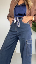 Pantalón Cargo Vaquero