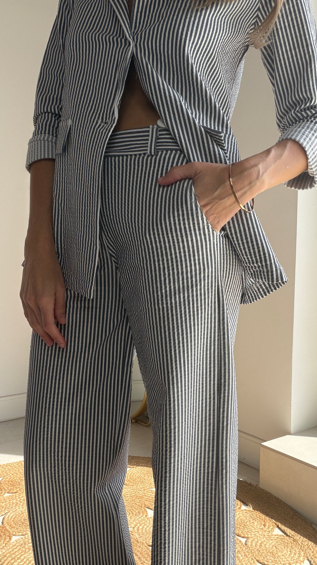 Traje chaqueta rayas