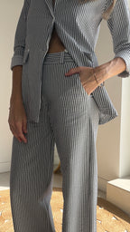 Traje chaqueta rayas