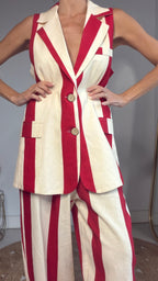 Set lino rayas