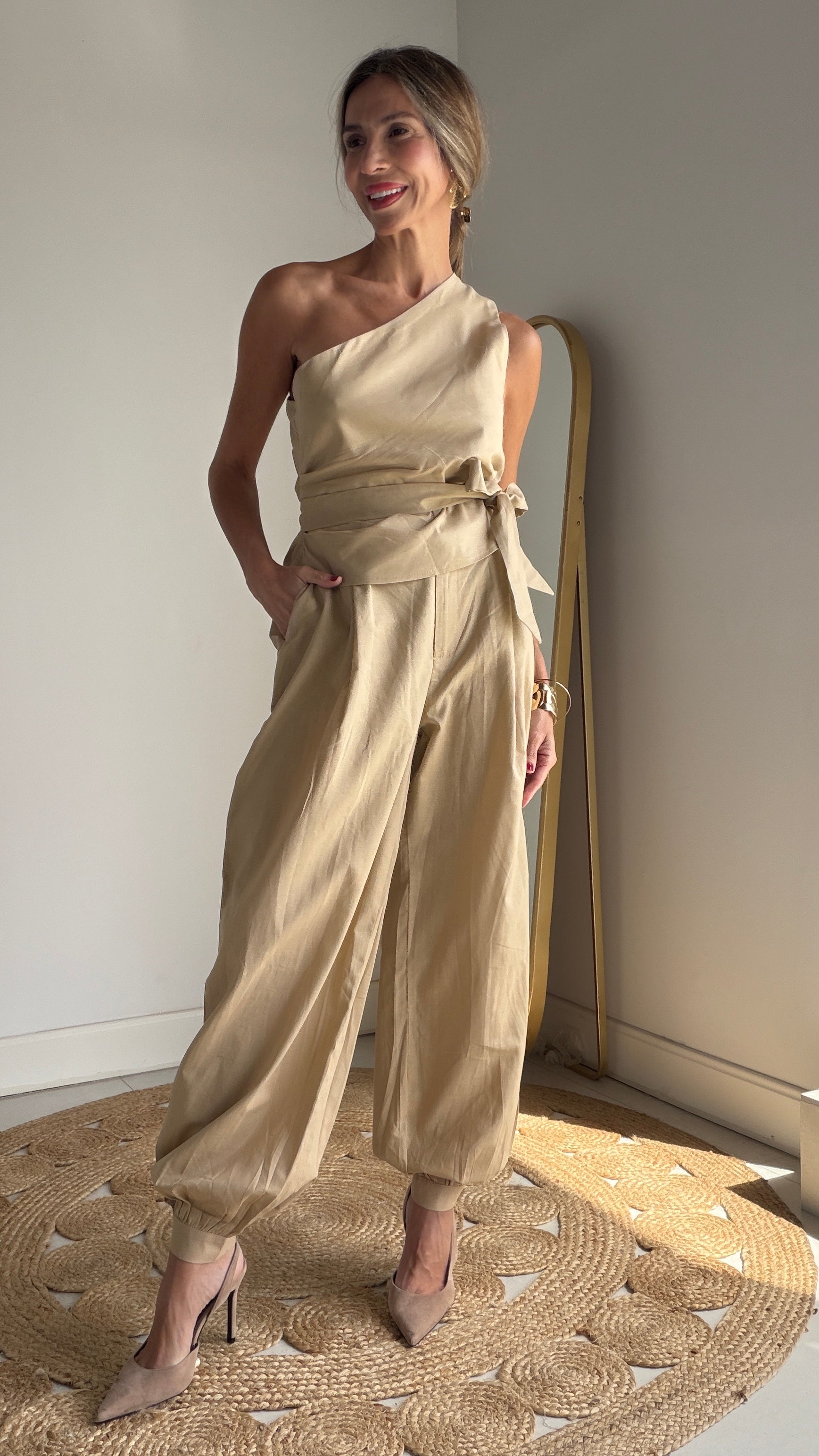 Conjunto Lino asimétrico