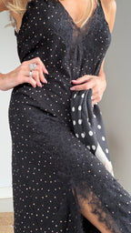 Vestido lencero lunares