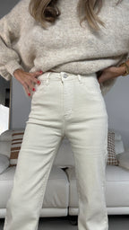 Pantalón vaquero Ivory blanco