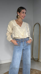 Pantalón Boho azul jean