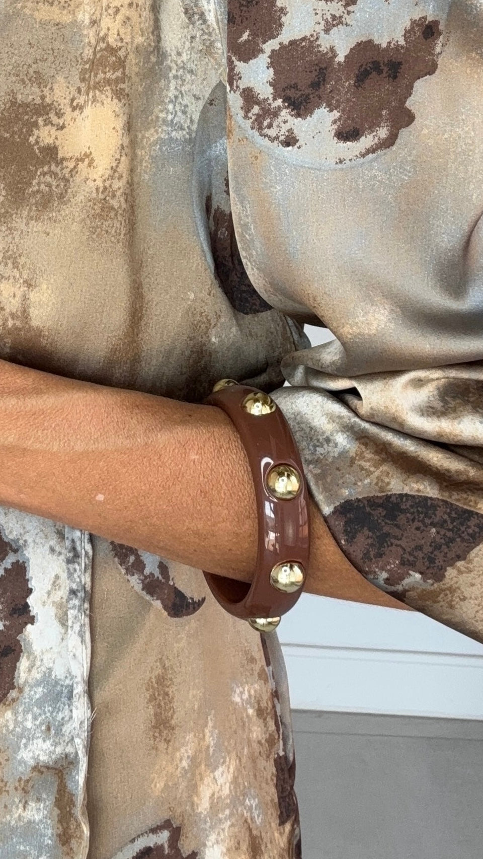 Pulsera marrón chocolate