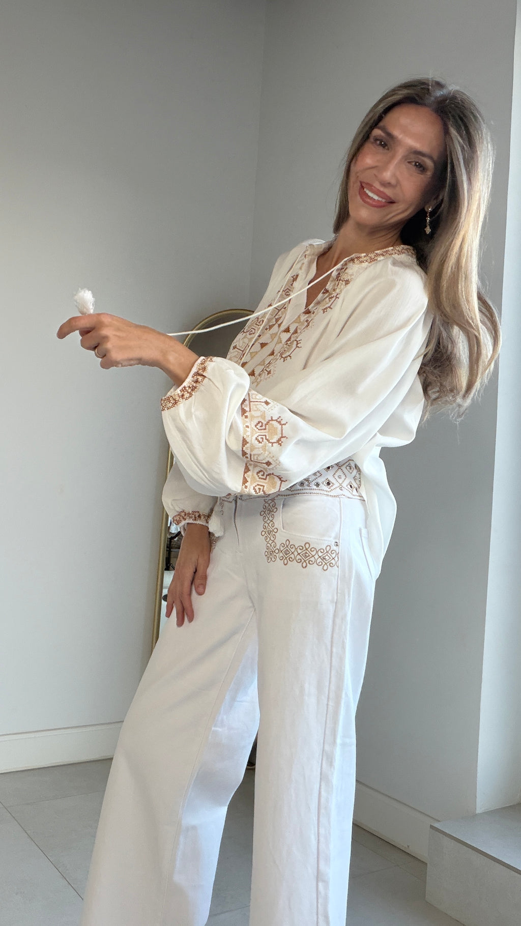 Camisa Boho Blanca