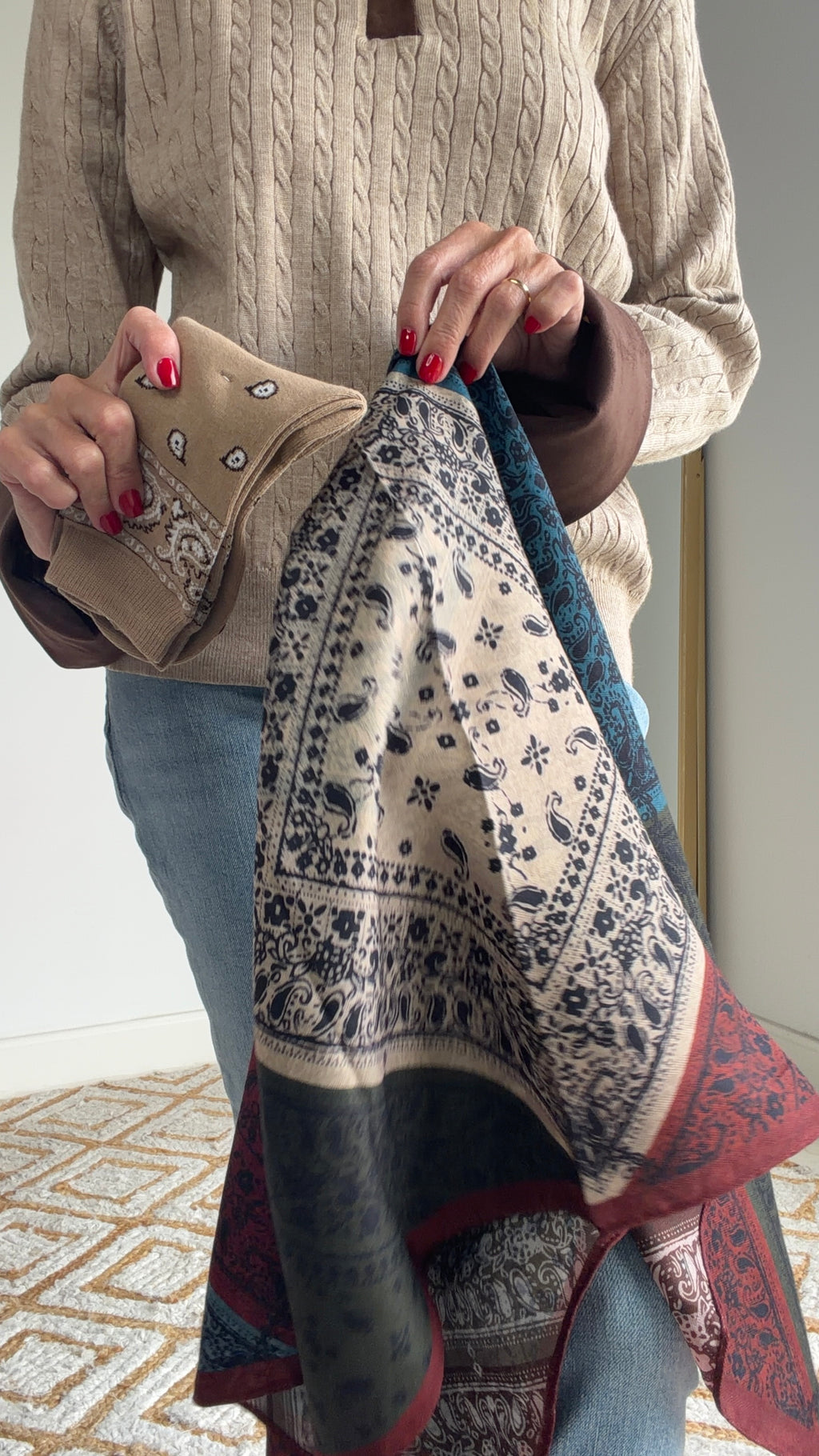 Calcetín paisley