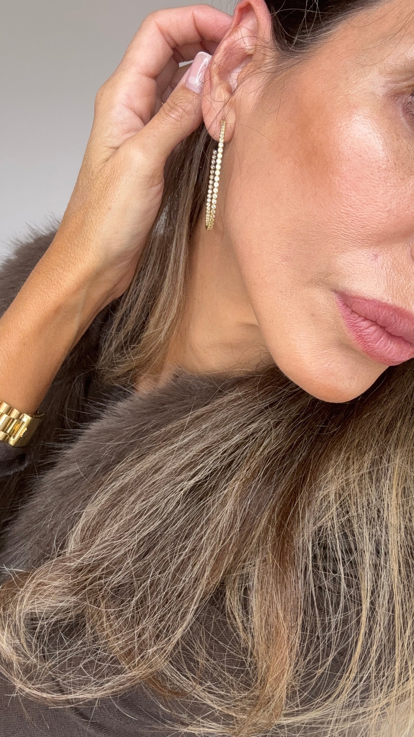 Pendiente Extrass Dorado