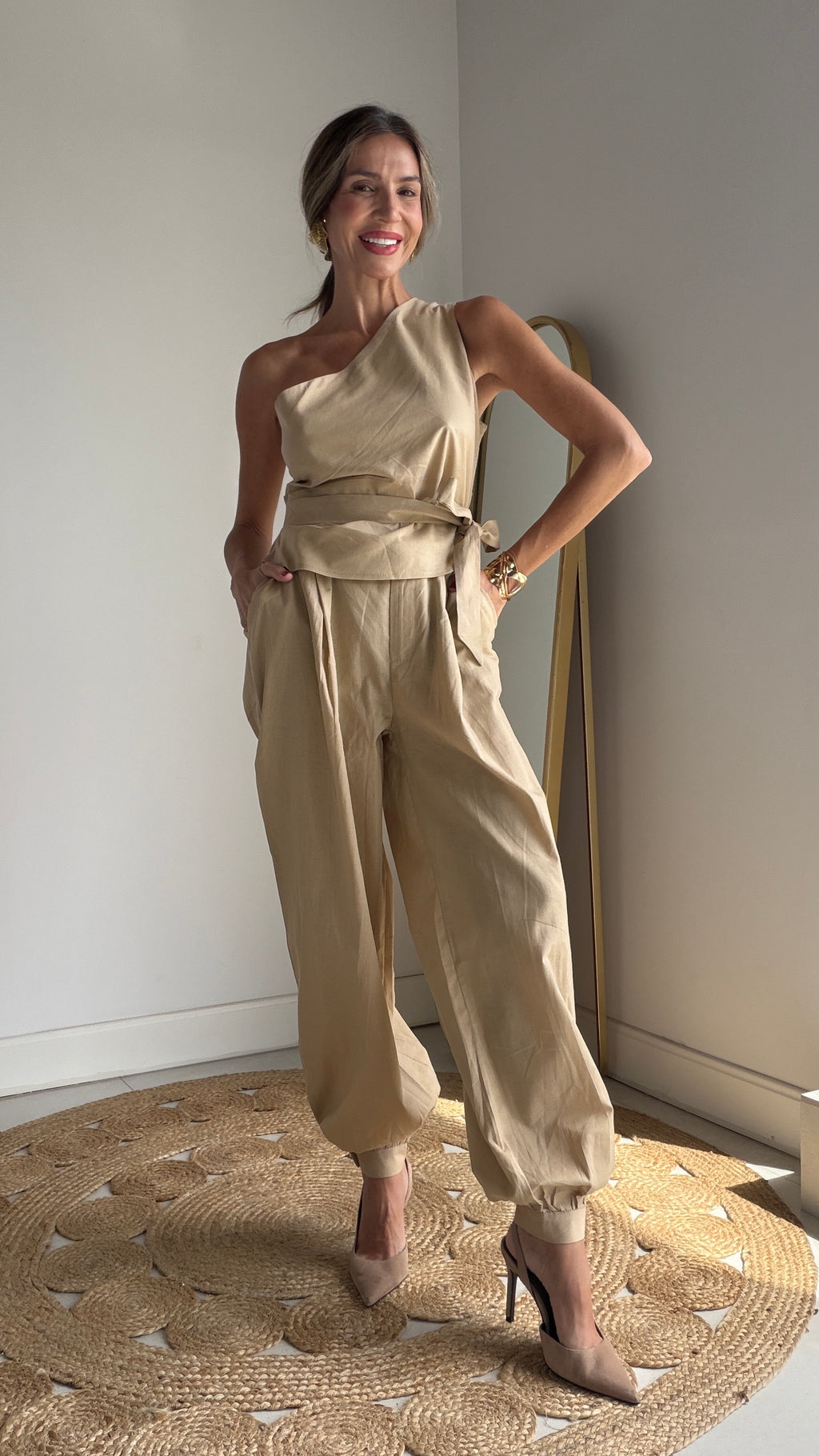 Conjunto Lino asimétrico