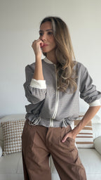 Chaqueta Bomber primavera cuadritos