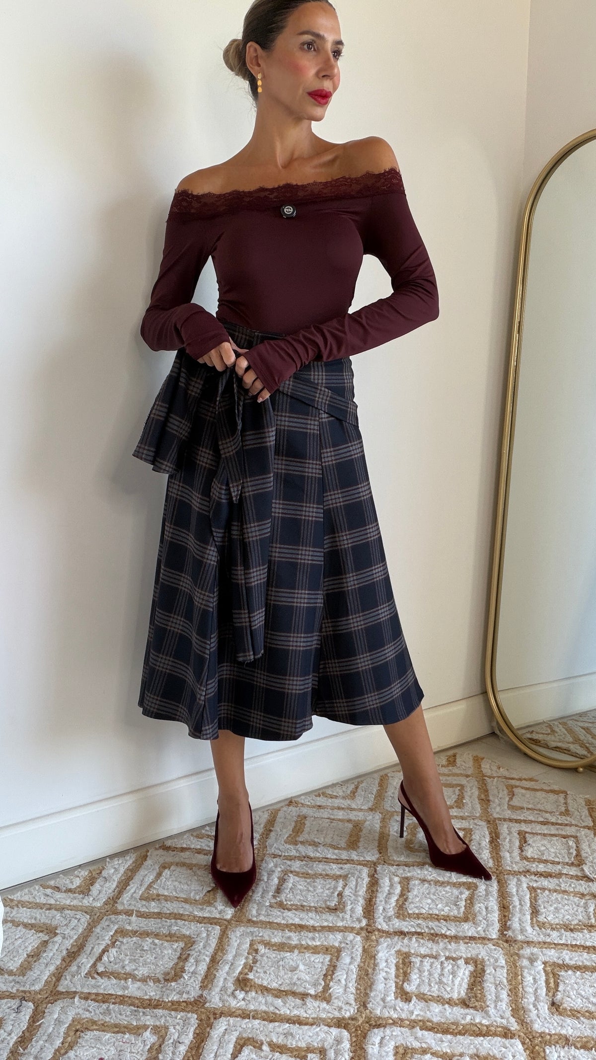 Falda cuadros Madrid