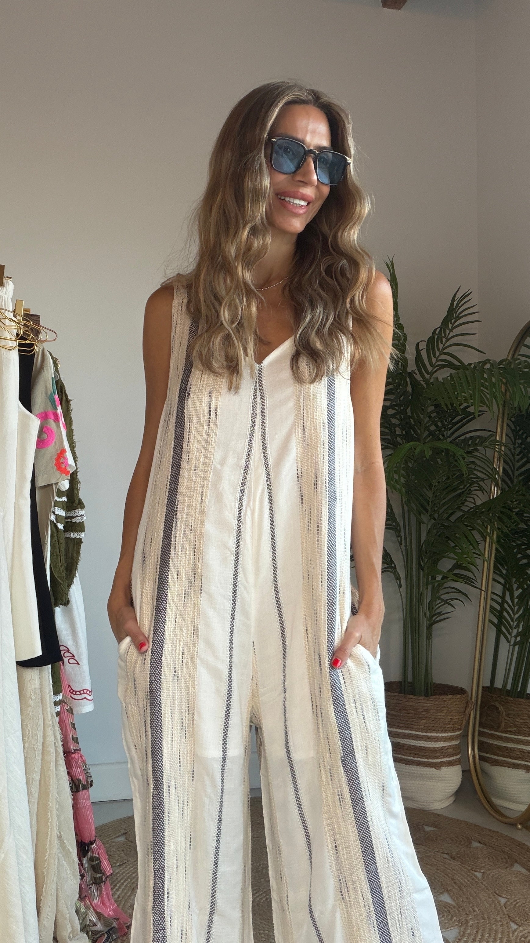 Mono Boho rayas