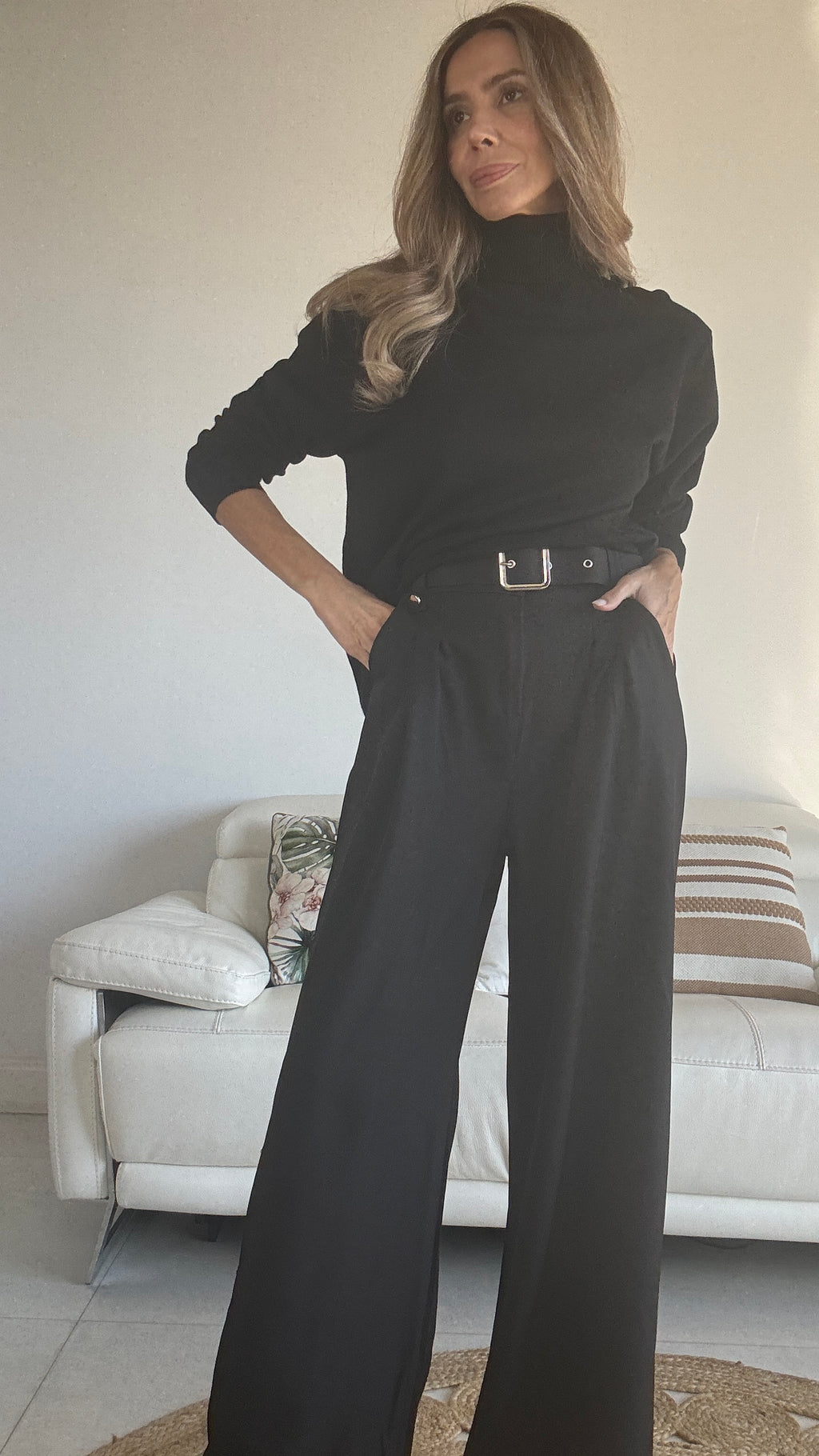 Jersey cuello alto básico