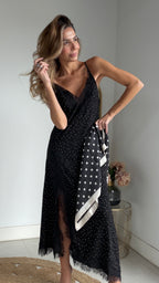 Vestido lencero lunares