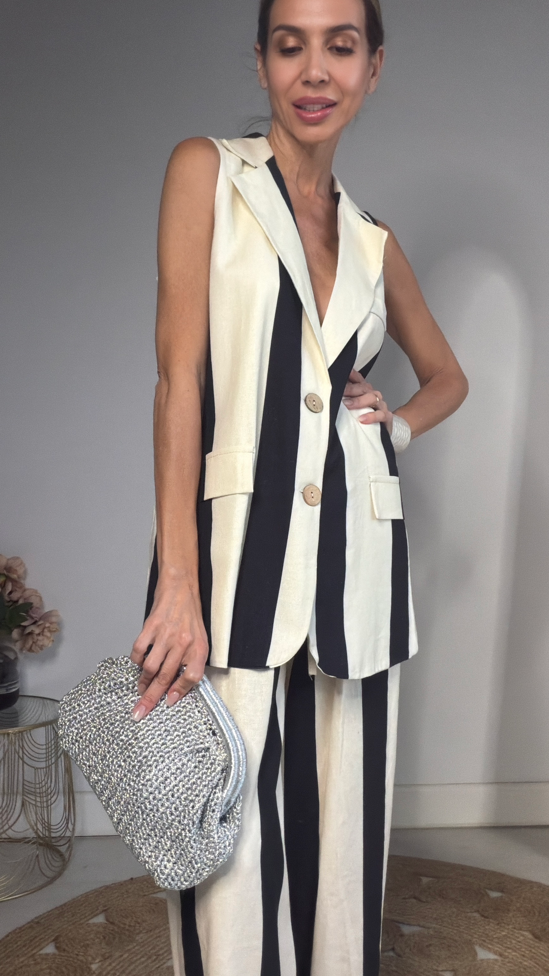 Set lino rayas
