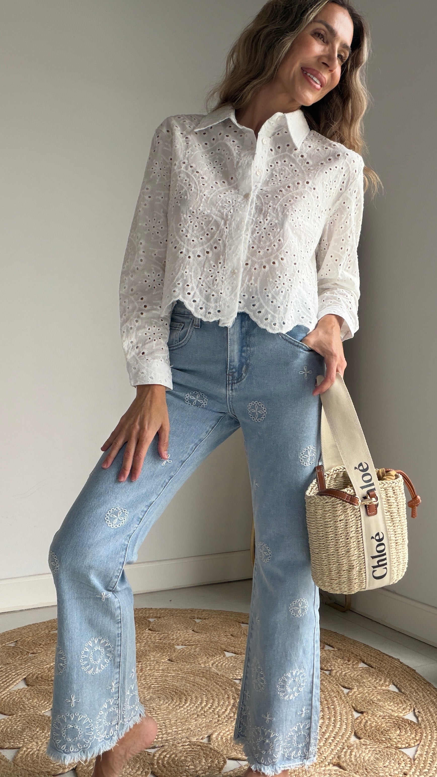 Camisa crop Troquel