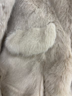 Chaqueta de pelo crop top