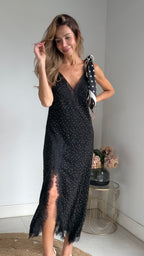 Vestido lencero lunares