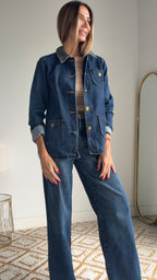 Pantalón vaquero Tartán