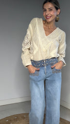 Pantalón Boho azul jean