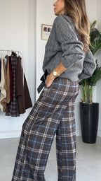 Pantalón de cuadros Navy