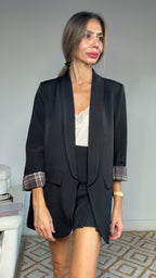Blazer Black tartán