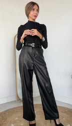 Pantalón Polipiel marrón